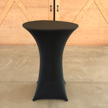 Load image into Gallery viewer, Black Spandex Cocktail Tablecloths