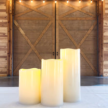 Load image into Gallery viewer, Large Outdoor/Indoor Pillar Candles (Per Set of 3)