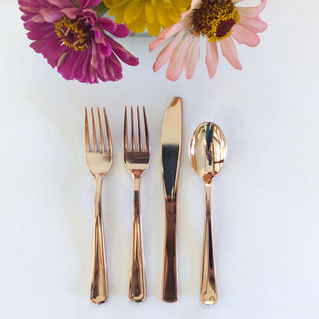 Copper Plastic Utensils