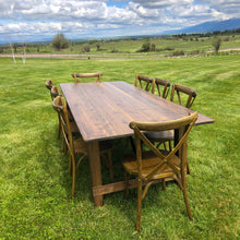 Load image into Gallery viewer, Farm Table and Crossback Chairs
